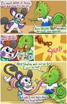  comic electricity emolga eyewear felino glasses humor kecleon lee_the_kec long_tongue male mammal nintendo pok&eacute;mon reptile rodent scalie scarf tongue tongue_out video_games 