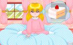  akazukin_chacha blonde_hair cake chacha pajamas 