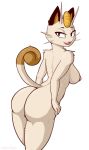  anthro breasts butt cooliehigh feline female mammal meowth nintendo pok&eacute;mon pok&eacute;mon_(species) solo video_games 
