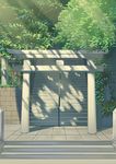  day erezu highres kobe no_humans original outdoors plant real_world_location scenery stairs stone_floor sunlight torii 