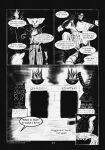 2026 4_panel_comic anthro artist_name biped black_eyes black_hair black_text clothed clothing comic dialogue domestic_cat duo ellipsis english_text exclamation_point eyewear felid feline felis fingers fire glasses gloves hair handwear hi_res holding_eyewear holding_glasses holding_object leprzil male mammal monochrome murid murine open_mouth oriental_shorthair page_number question_mark rat rodent sculpture sitting speech_bubble standing statue tail talking_to_another text torch white_sclera