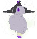 anthro anus arthropod balls big_balls big_butt big_penis black_body black_claws bodily_fluids butt claws curved_horn dagothurfanclub dragon eyewear flexible flies_for_smell fly_(animal) foreskin fur furred_dragon furred_scalie gaping gaping_anus genitals glasses hanging_penis hazel_(hazlnutt) hi_res horn huge_balls huge_butt huge_penis hyper hyper_balls hyper_genitalia hyper_penis insect long_ears looking_at_viewer looking_back male multicolored_body mythological_creature mythological_scalie mythology penis puffy_anus purple_anus purple_body purple_horn purple_spikes retracted_foreskin saggy_balls scalie smegma smelly solo spiked_tail spikes spikes_(anatomy) splits spread_legs spreading stink_fumes sweat sweaty_balls sweaty_butt sweaty_genitalia sweaty_penis tail thick_thighs wearing_glasses