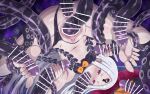  1girl abigail_williams_(fate) abigail_williams_(third_ascension)_(fate) anal anus azatychan bare_shoulders barefoot black_bow black_hat black_panties blush bow breasts censored colored_skin commentary_request fate/grand_order fate_(series) feet footjob forehead handjob hat highres keyhole long_hair navel oral orange_bow panties parted_bangs penis_tentacle pussy red_eyes small_breasts solo tentacles textless_version third_eye underwear vaginal white_hair white_skin witch_hat 
