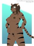  age_difference anthro big_breasts breasts djcoyoteguy feline female khajiit mammal mature_female navel nude older_female pubes pussy slightly_chubby the_elder_scrolls video_games 