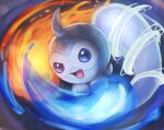 :d black_eyes castform full_body highres ll_flat no_humans pokemon pokemon_(creature) pokemon_focus smile 