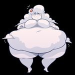  belly big_belly big_breasts black_background blush breasts cloud drooling featureless_breasts female flying_sweatdrops huge_breasts humanoid hurricane_irma not_furry obese open_mouth open_smile overweight personification saliva simple_background smile solo sweat sweatdrop thick_thighs unknown_artist 