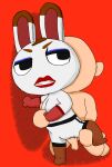 animal_crossing anon anthro clothing duo faceless_character faceless_male female gloves handwear interspecies kneeling lagomorph leaning_on_wall legwear leporid looking_back male male/female mammal nintendo penetration rabbit rob-posa sex shadow standing stockings tiffany_(animal_crossing) vaginal vaginal_penetration villager_(animal_crossing)