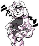  anaugi anthro blush_sticker breasts cat clothing collar cosplay dio_brando feline female hands_on_hips headband hi_res jacket jojo&#039;s_bizarre_adventure mammal penny_(anaugi) smile solo 