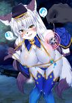  artist_request breasts character_request dog fullbokko_heroes furry smile white_hair yellow_eyes 
