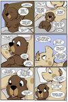  2017 anthro beaver breasts comic cub dialogue english_text equine female hi_res horse male mammal nipples rodent study_partners text thunderouserections young 
