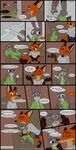 absurd_res anthro bad_pun balloon_text bathroom canine clothed clothing comic couple_(disambiguation) disney duo english_text female fox half_naked hi_res i_ship_it_real_hard judy_hopps lagomorph mammal nick_wilde oneshot pregnancy_test rabbit simple_background smile soap sofa solid_color superabsurd_res text toothbrush undressing zootopia 