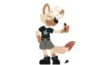  2017 4_fingers alpha_channel animated anthro belt biped birdkings black_clothing black_pawpads black_topwear blinking blue_eyes brown_fur brown_nose brown_spots brown_tail canine cargo_shorts cheek_tuft clothed clothing digital_media_(artwork) dingo dipstick_tail fluffy fluffy_tail footwear front_view full-length_portrait fur gesture gloves_(marking) grey_bottomwear grey_clothing hair hand_on_hip humanoid_hands hybrid hyena inner_ear_fluff looking_at_viewer loop low_res male mammal markings multicolored_fur multicolored_tail muzzle_(marking) one_eye_closed pawpads pixel_(artwork) pixel_animation portrait shirt shoes short_hair simple_background smile socks_(marking) solo spots spotted_fur standing star tailwag tan_fur tan_tail thumbs_up transparent_background tuft tydaze watermark white_fur white_hair white_tail wink 