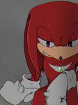  2017 anthro clothing echidna gloves kalk427 knuckles_the_echidna male mammal monotreme simple_background sonic_(series) video_games 
