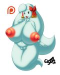  2018 big_breasts breasts chaossabre curvaceous female ghost huge_breasts lady_bow mario mario_bros nintendo open_mouth paper_mario pussy spirit video_games 