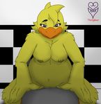  anthro avian beak bird breasts chica_(fnaf) chicken faceless_male feathers female five_nights_at_freddy five_nights_at_freddy&#039;s male male/female nipples nude penetration purple_eyes pussy sex slightly_chubby smile thevgbear vaginal vaginal_penetration video_games winged_arms wings yellow_feathers 