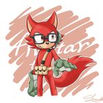  2017 anthro canine clothing custom_character_(sonic_forces) eyewear fur glasses gloves hi_res male mammal solo songoku801019 sonic_(series) sonic_forces video_games wolf 