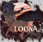  2026 4_fingers anthro belt black_eyebrows black_nose boots bottomwear canid canid_demon canine claw_marks clothed clothed_anthro clothed_female clothing combat_boots cosplay crossover crossover_cosplay cuff_(restraint) deadlock_(game) demon eye_scar eyebrows eyelashes facial_scar female female_anthro fingerless_gloves fingers fluffy fluffy_tail footwear fur gloves grey_hair gun hair hair_over_eye handcuffs handwear head_turned hellaverse hellhound helluva_boss hi_res holding_gun holding_object holding_ranged_weapon holding_shotgun holding_weapon jacket lilah_silver long_hair long_sleeves looking_at_viewer loona_(helluva_boss) mammal metal_cuffs mouth_closed mythological_canine mythological_creature mythology open_clothing open_jacket open_topwear pants potatonebula pupils ranged_weapon red_sclera restraints restricted_palette scar shirt shoes shotgun signature slit_pupils snout solo spiked_belt spikes tail topwear torn_bottomwear torn_clothing torn_pants valve weapon white_pupils 