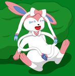  eeveelution female feral gau_(artist) masturbation nintendo pok&eacute;mon sylveon video_games 