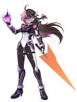  1girl absurdres armor armored_boots assault_visor black_hair body_armor bodysuit boots braid breasts commission commissioner_upload covered_navel energy_sword eyelashes forehead_jewel full_body gauntlets genderswap genderswap_(mtf) gloves hair_ribbon high_heel_boots high_heels highres hip_armor knee_armor long_bangs mechanical_ears mega_man_(series) mega_man_x6 mega_man_x_(series) mega_man_zero_(series) multicolored_hair non-web_source orange_hair petite pink_eyes pink_hair redesign ribbon shoulder_armor single_braided_sidelock small_breasts solo sword thigh_strap transparent_background weapon zero_nightmare_(mega_man) 