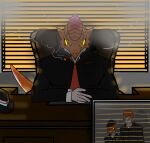  absurd_res accessory ambiguous_gender anthro bird_wyvern black_clothing blinds capcom chair cigar cigar_in_mouth cigarette cigarette_in_mouth cigarette_smoke clothing collared_shirt crimsontyd desk dinosaur disguise dress_shirt dress_suit dromaeosaurid fedora furniture group hat headgear headwear hi_res human humanoid iodrome ioprey male male/male mammal mask monster_hunter multicolored_body necktie object_in_mouth office orange_body orange_scales pouches prehistoric_species purple_body purple_scales red_body red_necktie red_scales reptile saurischian scales scalie shirt smoke swivel_chair table tail tan_body tan_scales theropod topwear trio window yellow_eyes 