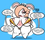  2026 annoyed anthro areola areola_slip artist_name asking asking_another bangs big_areola bikini black_eyebrows blue_background blue_eyes blush body_blush clothed clothed_anthro clothed_female clothing colored crossover crown curvy_figure dialogue digital_drawing_(artwork) digital_media_(artwork) ears_down english_description english_text eye_through_hair eyebrow_through_hair eyebrows eyelashes eyelashes_through_hair featureless_legs female female_anthro fist frown frowning_at_viewer full-length_portrait fur gem genitals gold_bikini hair hair_over_eye hand_on_hip hand_on_own_hip headgear hi_res huge_thighs humanoid_genitalia humanoid_vulva jaleczu lagomorph light lighting long_ears long_hair looking_at_viewer mammal mario_bros mario_plus_rabbids_sparks_of_hope mismatched_genitalia mismatched_humanoid_vulva mismatched_vulva mitten_hands name_drop name_in_dialogue narrowed_eyes navel nintendo nipple_outline noseless open_frown open_mouth pivoted_ears portrait puffy_areola question question_mark rabbid rabbid_rosalina raving_rabbids rayman_(series) ruby_(gem) sapphire_(gem) simple_background solo speech_bubble squint standing swimwear talking_to_viewer tan_areola tan_body tan_eyelids tan_inner_ear tan_skin teeth text thick_thighs tooth_gap translucent translucent_hair two-piece_swimsuit ubisoft vulva vulva_blush white_body white_fur wince 