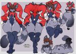  absurd_res anthro big_butt brown_hair butt butt_slap chibi clothed clothing femboy fool's_hat footwear fur grey_body hair hand_on_butt hand_on_own_butt hat headgear headwear heart_(marking) heart_symbol hi_res igooperfect jester jester_outfit legs_up looking_at_viewer looking_back lying male mammal markings model_sheet nathan_azevedo nude on_front on_ground pawpads presenting procyonid provocative raccoon rear_view sharp_teeth simple_background slap slapping_own_butt slapping_self smile smiling_at_viewer smirk smirking_at_viewer socks solo standing tail teeth thick_thighs 