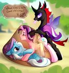  &lt;3 2017 blush changeling cutie_mark equine eyes_closed female feral friendship_is_magic group hair horn insect_wings lying male mammal my_little_pony on_back pharynx_(mlp) sex starlight_glimmer_(mlp) tomatocoup trixie_(mlp) unicorn wings 
