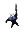  2018 arthropod cape clothing digital_media_(artwork) grey_prince_zote_(hollow_knight) holding_object holding_weapon hollow_knight humanoid insect male melee_weapon muscular muscular_male solo standing standing_tough sword video_games weapon zote_(hollow_knight) 