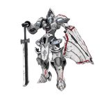  aldi_rudd_cumberland full_body knight&#039;s_and_magic mecha shield silver_fenix_order sword weapon 