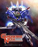  artist_name beam_cannon beam_rifle commentary_request copyright_notice crimson_(cxrss377) earth_federation energy_gun english_text green_eyes gundam gundam_sentinel logo mecha mecha_focus mixed-language_text mobile_suit nebula no_humans official_art promotional_art robot s_gundam science_fiction solo space star_(sky) sunrise_(company) thrusters title v-fin weapon zero_gravity 