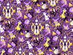  :3 alternate_color arceus artist_name buck_teeth closed_mouth commentary cone_(geometry) cube delcatty diamond_(shape) drifloon emolga full_body girafarig hexagonal_prism highres lightning_bolt_symbol limited_palette mienshao non-binary_flag open_mouth plus_sign pokemon pokemon_(creature) pokemon_focus pumpkaboo purple_background pyramid_(geometry) rattata shiny_pokemon smile solid_oval_eyes starsalts teeth toxtricity toxtricity_(amped) triangle umbreon untranslatable_commentary 
