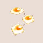  among_us arrow_(symbol) commentary crewmate_(among_us) egg_(food) english_commentary food grey_background no_humans signature simple_background tenmiyakiyo transformation 