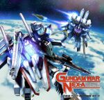 beam_cannon beam_rifle commentary_request copyright_notice crimson_(cxrss377) duel earth_(planet) earth_federation energy_gun english_text ex-s_gundam gundam gundam_mk_v gundam_sentinel in_orbit logo mecha mecha_focus mixed-language_text mobile_suit nebula no_humans official_art planet promotional_art robot scene_reference science_fiction space spacecraft star_(sky) sunrise_(company) thrusters titans_(gundam) title v-fin weapon zero_gravity 