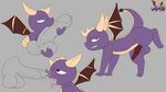  animal_genitalia animal_penis cum dragon horn humanoid_penis male male/male penis raised_leg salamikii spyro spyro_(series) spyro_the_dragon video_games wings 