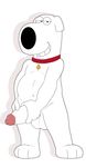  balls brian_griffin canine collar dog erection family_guy jerseydevil looking_at_viewer male mammal penis solo 