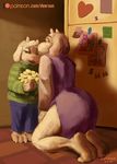  asriel_dreemurr deersun flower fridge kissing mother parent plant son toriel undertale video_games 