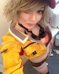  cidney_aurum cleavage cosplay final_fantasy final_fantasy_xv photo real 