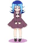  1girl angry blue_hair chiyo_(no3baki) dress kamishiro_rio long_hair looking_at_viewer younger yu-gi-oh! yuu-gi-ou_zexal 