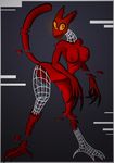  anthro big_breasts breasts cat claws computer_virus feline glitch glowing glowing_eyes kea_(artist) mammal nude scratch_1.0 smile wide_hips wireframe yellow_sclera 