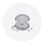  clam clam_shell commentary_request crack gem naiguozi no_humans original pearl profile_picture seashell shell still_life tagme watercolor_effect white_background 