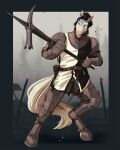 anthro armor belt bevor border bottomwear chainmail clothed clothed_anthro clothing cocky cocky_grin cocky_smile cosmicminerals couter cuisse detailed_background digitigrade elijah_summers equid equine fantasy fluffy fluffy_tail fog foggy_background forest full_armor fur furgonomics gambeson gauntlets gloves gorget greaves green_eyes grey_body grey_fur grin hair hammer handwear hi_res holding_melee_weapon holding_object holding_weapon horse layered_clothing long_hair mace male male_anthro mammal medieval medieval_armor medieval_clothing medieval_fantasy melee_weapon mercenary multicolored_body multicolored_fur outside_border pants pauldron pink_nose plant plate_armor polearm poleyn ponytail pose rerebrace sabatons silhouette smile smug smug_face smug_grin sneer solo standing surcoat tail tassets tools tree vambrace weapon white_body white_fur wielding_weapon