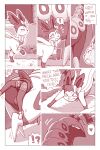 2023 anal anal_vore angry anus balls comic detailed_background eeveelution english_text female female_human female_prey feral feral_pred forest generation_5_pokemon generation_6_pokemon genitals heart_symbol hi_res human human_prey looking_at_another male male_feral male_pred mammal monochrome muffled nintendo outside pink_and_white plant pokemon pokemon_(species) scolipede shyguy9 smug speech_bubble sylveon talking_to_another text tree vore