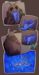 absurd_res antennae_(anatomy) anthro anthro_pred anthro_prey arthropod avian belly belly_humping big_belly bird black_sclera blue_belly blue_insides blue_tongue blush bodily_fluids comic daedalous_(character) duo endosoma erection feathers fluffy fully_inside genitals heartbeat hi_res humping icterid insect inside_stomach lepidopteran male male/male micro moth mouth_shot new_world_blackbird nipples onomatopoeia open_mouth oscine oskar_(mothaus) overweight partially_inside passerine penis pupils red-winged_blackbird rumbling_stomach safe_vore saliva sequence sketchorinopop sound_effects swallowing tail tail_feathers text tongue tongue_coiling vore white_pupils