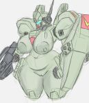 5_fingers absurd_res air_vent antennae_(anatomy) areola backpack beam_rifle big_areola big_breasts blue_visor breasts colored_sketch curvy_figure female fingers fist genitals glitch_funtime glowing_visor green_body grenade_launcher guide_lines gun gundam hi_res holding_gun holding_object holding_ranged_weapon holding_rifle holding_shield holding_weapon innie_vulva laser_sword living_machine machine mecha military_vehicle mobile_suit mobile_suit_gundam mobile_suit_gundam_f91 navel not_furry nude nude_female ranged_weapon rgm-89_jegan rgm-89j_jegan_normal_type rifle robot robotic_arms robotic_legs shield sketch slightly_chubby slightly_chubby_female solo standing thick_thighs thrusters vulva weapon wide_hips