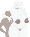 absurd_res anthro areola arm_around_shoulders big_breasts big_nipples blue_eyes breasts carsen dragon duo faceless_character faceless_human faceless_male female female_anthro fur furred_dragon furred_scalie generation_5_pokemon genitals grey_areola grey_nipples hi_res huge_breasts human human_on_anthro interspecies larger_anthro larger_female legendary_pokemon male male/female mammal mythological_creature mythological_scalie mythology nintendo nipples pokemon pokemon_(species) pokemorph pokephilia reshiram scalie size_difference smaller_human smaller_male thick_thighs vulva