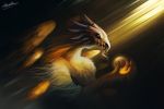 2016 ashesdrawn claws digital_media_(artwork) dragon fur holding_object horn solo wings 