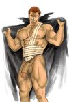  1boy abs bara erection fairy_tail hydaria male_focus muscle pecs penis presenting scar solo tagme testicles uncensored undressing 