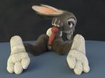  3_toes 3d_(artwork) 4_fingers adamb/fluffy anthro blender_(software) butt digital_media_(artwork) disney feet female fur judy_hopps lagomorph looking_back lying mammal nude on_front paws pussy rabbit sex_toy solo toes zootopia 