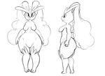  2015 3_toes 4_fingers anthro anthrofied breasts featureless_breasts female front_view immortalstar lagomorph lopunny mammal nintendo pok&eacute;mon pok&eacute;morph side_view simple_background smile solo standing thick_thighs toes video_games white_background wide_hips 