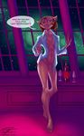  1girl breasts brown_hair captain_amelia cat cat_ears disney lipstick looking_at_viewer mole pussy see-through_shirt see_through_clothes short_hair smile solo space treasure_planet 